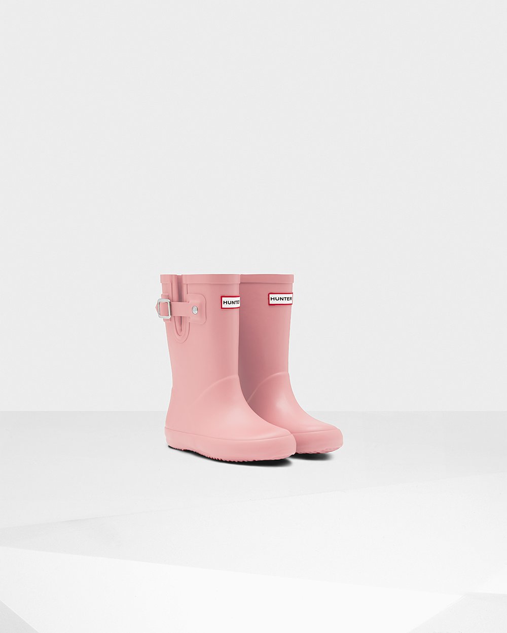 Hunter Yağmur Çizmesi Çocuk Pembe - Original First Flat Sole - Türkiye ZD9783062